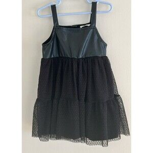 LC Waikiki Girls Dress 3-4yrs Black - whimsy goth - dark cottagecore